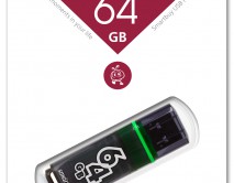 64GB USB Flash 3.0, SmartBuy Glossy серый, SB64GBGS-DG 