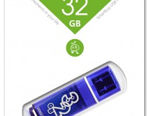 32GB USB Flash 3.0, SmartBuy Glossy синий, SB32GBGS-DB 