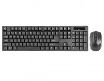 Беспроводной набор (клавиатура + мышь) Defender #1 C-915 (RU) черный, полноразмерный, 45915