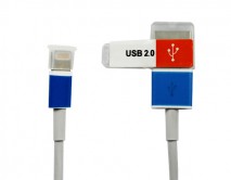 Кабель Lightning - USB белый с колпачком, 1м