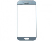 Стекло дисплея Samsung A520F Galaxy A5 (2017) светло-голубое 