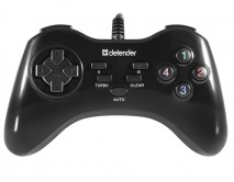 Проводной Геймпад (джойстик) Defender Game Master G2 проводной, питание от USB, 13 кнопок, 64258 