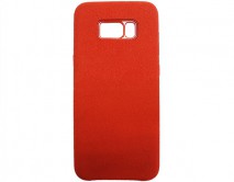 Чехол Samsung G955F Galaxy S8+ Suede (красный) 