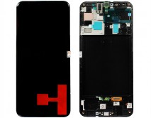 Дисплей Samsung A505F Galaxy A50 + тачскрин + рамка черный (GH82-19204A) (Service Pack 100%)