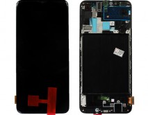 Дисплей Samsung A705FN Galaxy A70 + тачскрин + рамка черный (GH82-19747A) (Service Pack 100%)