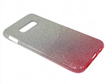 Чехол Samsung G970F S10e Shine (серебро/розовый) 