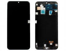 Дисплей Samsung A305F Galaxy A30 + тачскрин + рамка черный (Копия OLED)