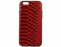 Чехол iPhone 6/6S Leather Reptile (красный)