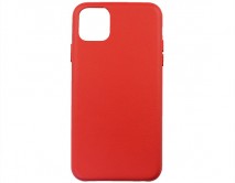 Чехол iPhone 11 Pro Max Leather Case без лого, красный 
