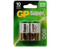 Батарейка C GP Super LR14 2-BL, цена за 1 упаковку 
