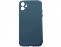 Чехол iPhone 11 Microfiber (темно-синий) 