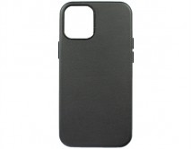 Чехол iPhone 12 Mini Leather Case без лого, черный 