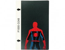 Защитная плёнка текстурная на заднюю часть Супергерои (Человек паук Back, D248), S 120*180mm 