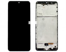 Дисплей Samsung A315F Galaxy A31 + тачскрин + рамка черный (Копия OLED)