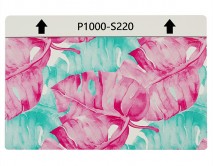 Защитная плёнка текстурная на заднюю часть Цветы (Листья розовые, S220) 