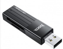 CardReader Hoco HB20 Mindful 2-in-1 USB2.0, черный 
