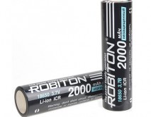 Аккумулятор Robiton 18650 2000NP-PK1 3.7B, 2000 mAh, Li-Ion 