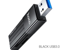 CardReader Hoco HB20 Mindful 2-in-1 USB3.0, черный 