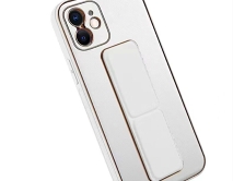 Чехол iPhone 13 Pro Max Sunny Leather+Stander (белый) 