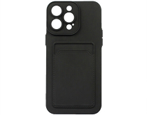 Чехол iPhone 14 Pro Max TPU CardHolder (черный) 