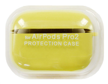 Чехол AirPods Pro/Pro2 Protection Case, в прозрачной упаковке, желтый 